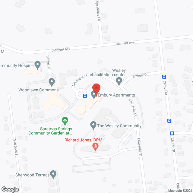 Embury Apartments Inc in google map