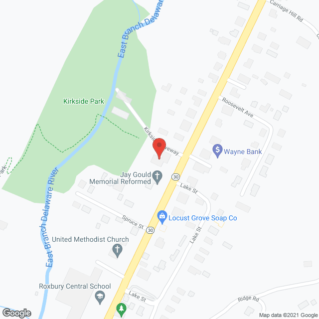 Kirkside of Roxbury in google map