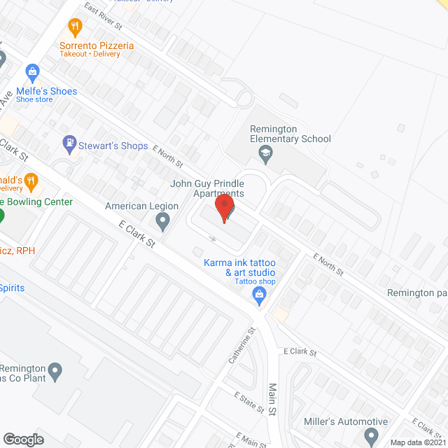 John Guy Prindle Apartments in google map