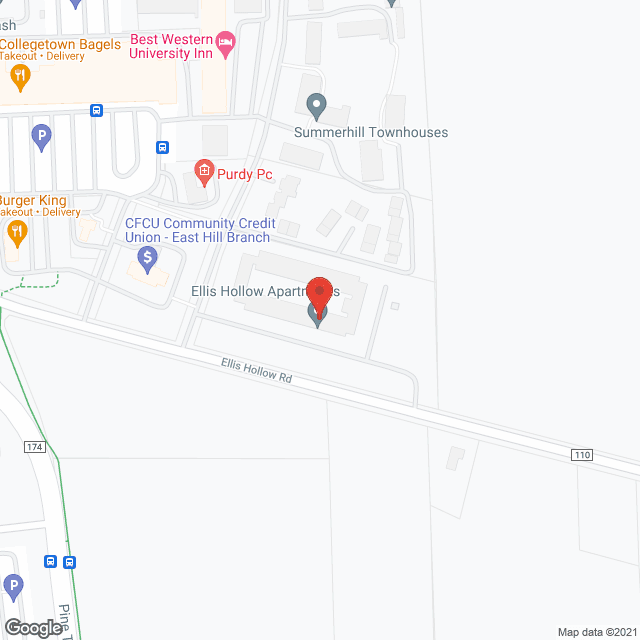 Ellis Hollow Road Apartments in google map