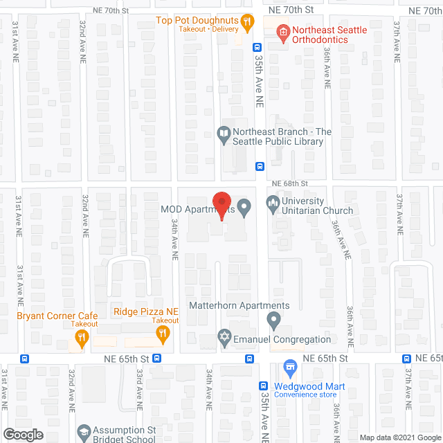 MOD Apartments in google map