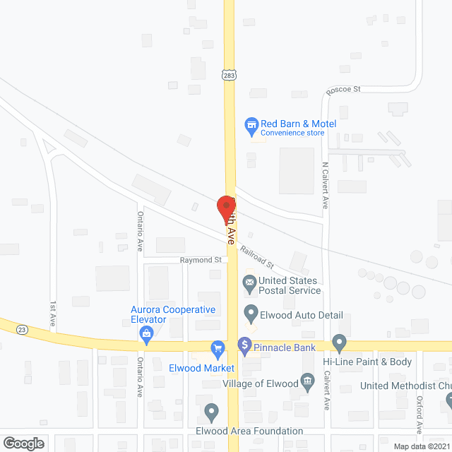 Elwood Care Ctr in google map