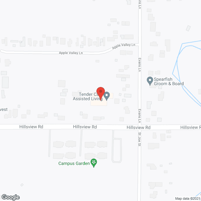 Tender Care Assisted Living in google map