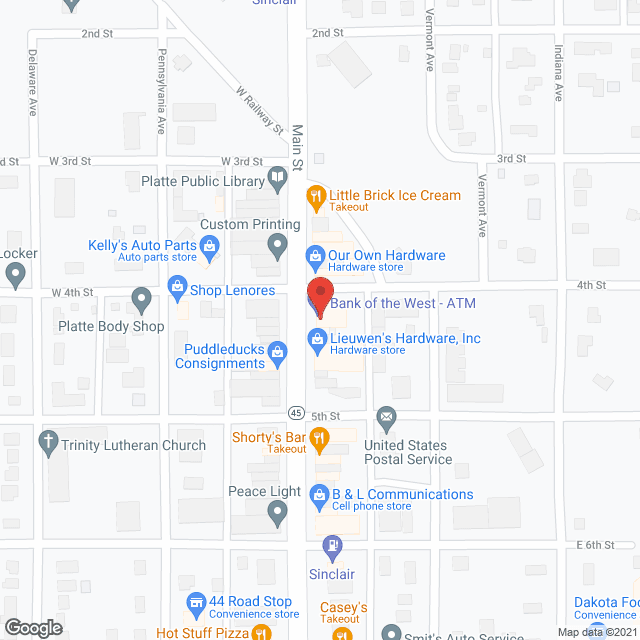 Platte Care Ctr in google map
