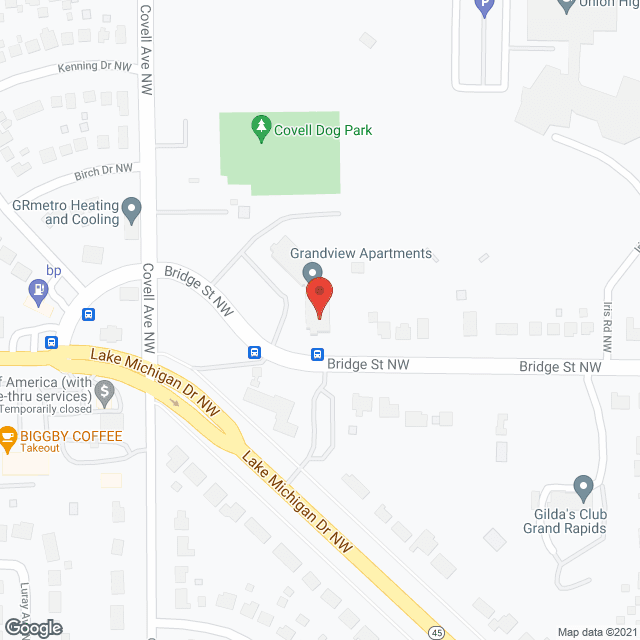Grandview Apartments in google map