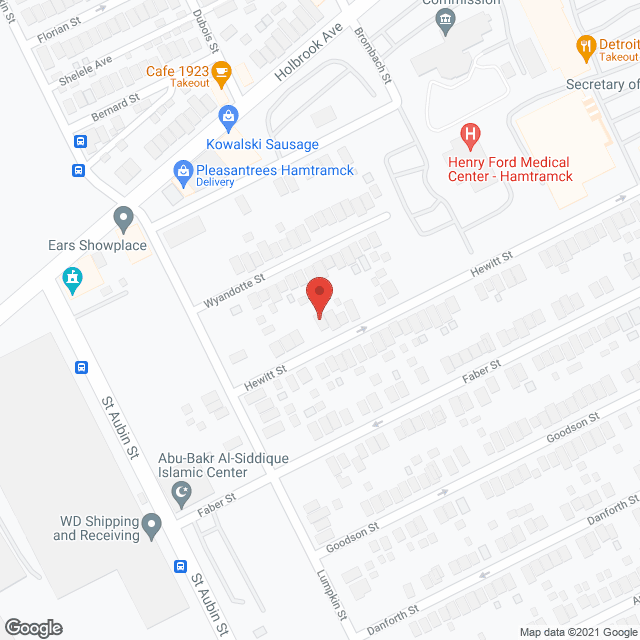 Pam's Carehome in google map