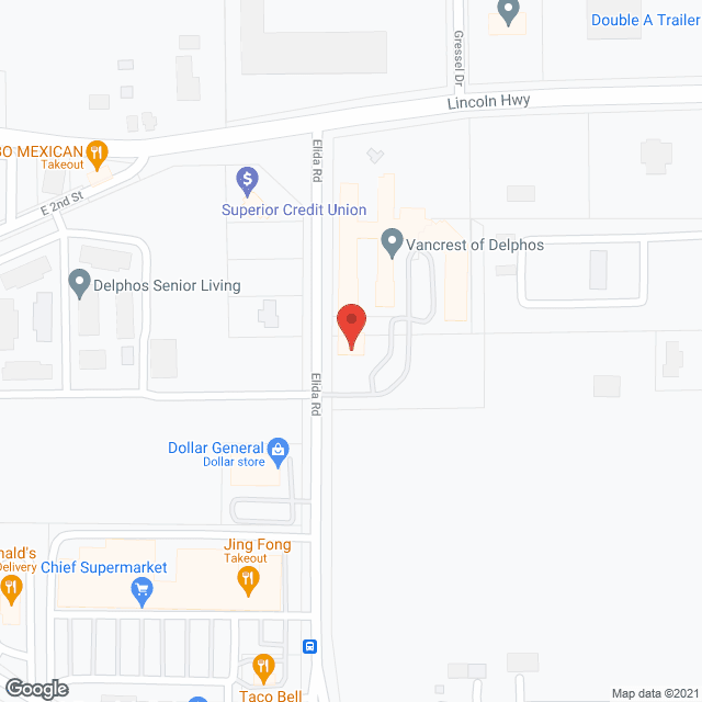 Vancrest of Delphos in google map