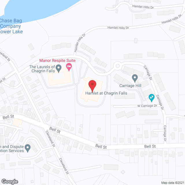Hamlet at Chagrin Falls in google map