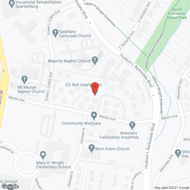 J C Bull Apartments in google map