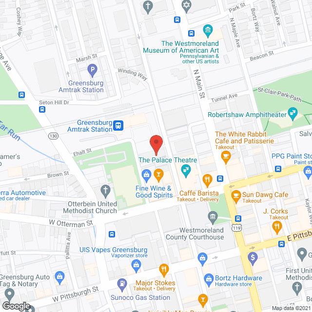 Penn Towers in google map