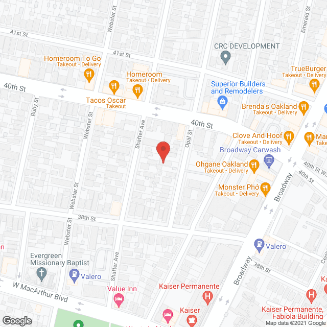 Opal Home Care in google map