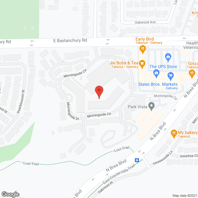 Morningside of Fullerton in google map