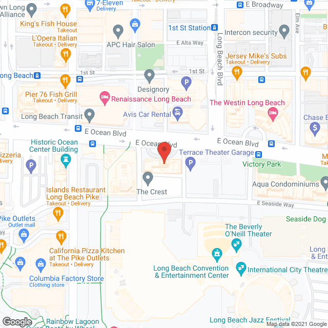 Fairmont The Breakers Long Beach in google map