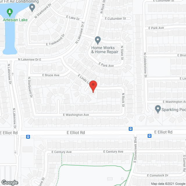 Valley Care Assisted Living in google map