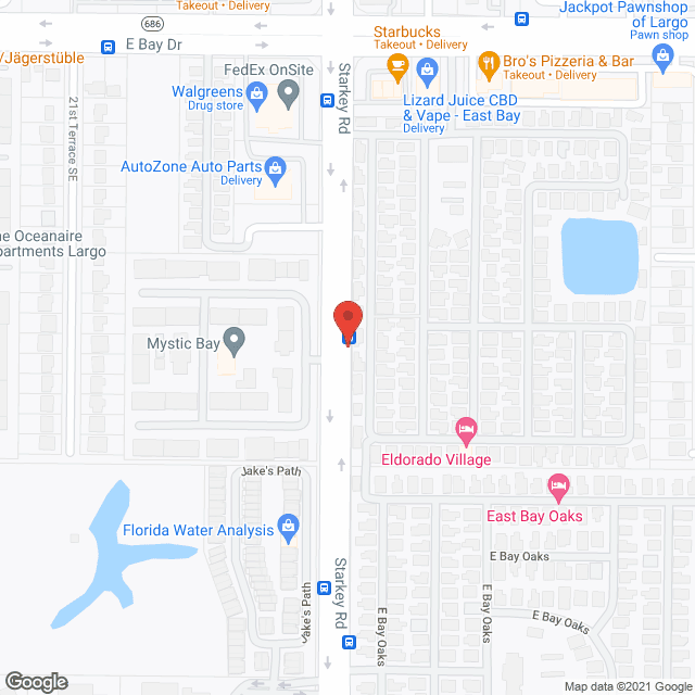East Bay Oaks in google map
