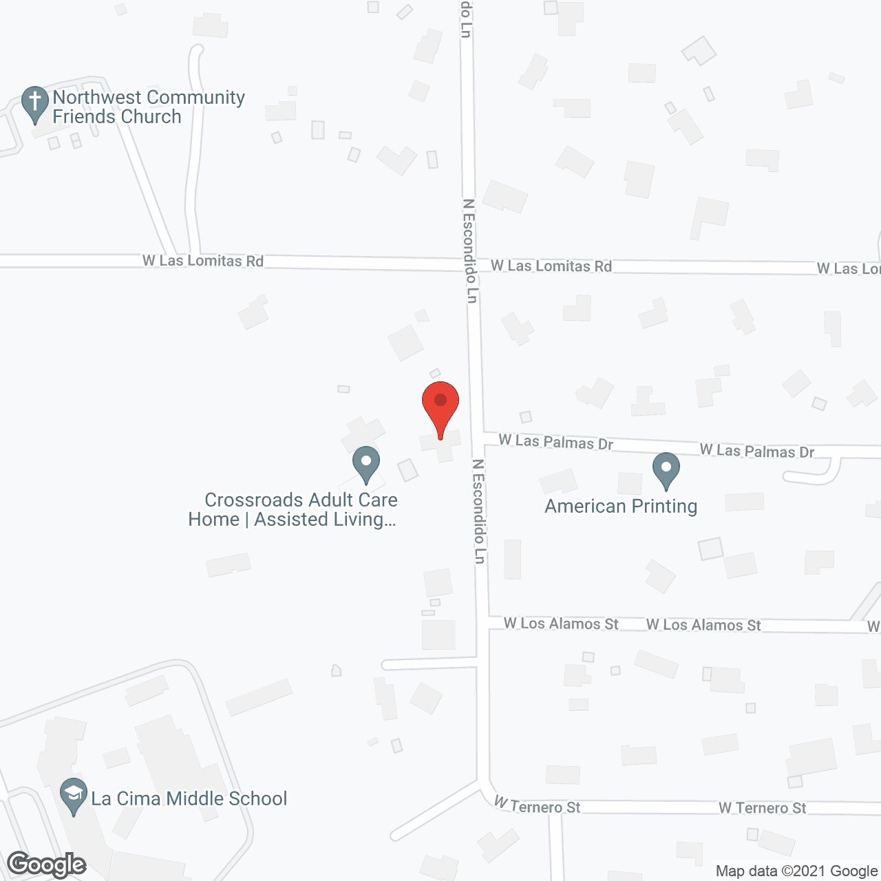 Crossroads Adult Care Home Escondido in google map