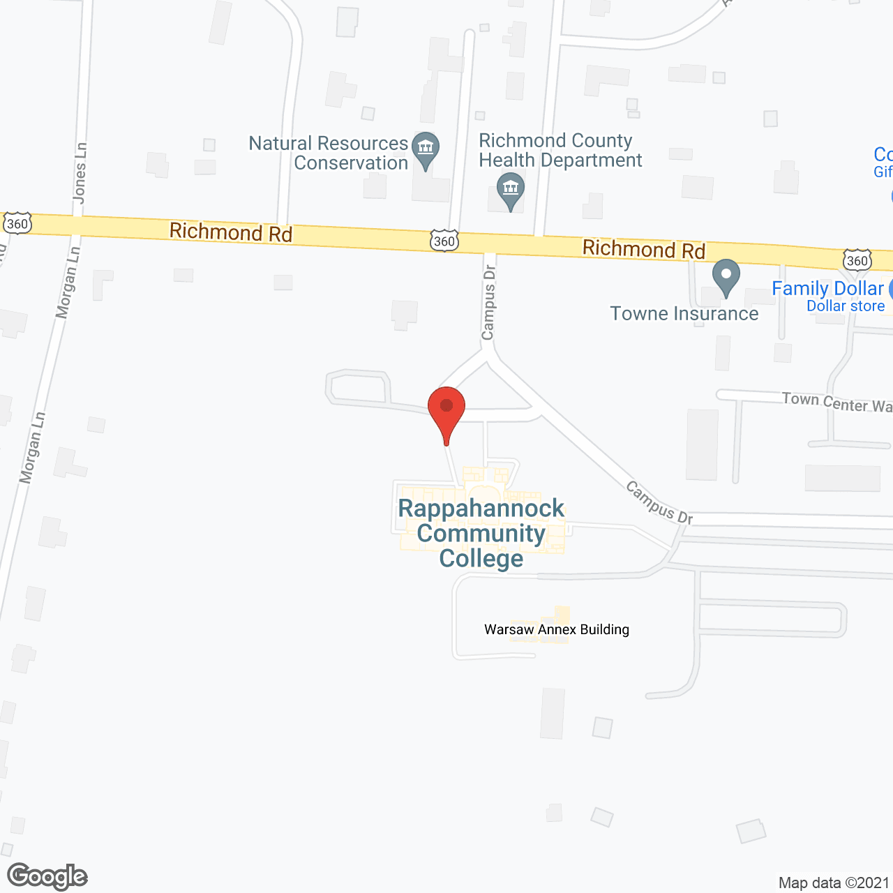 Northern Neck Senior Care Community in google map