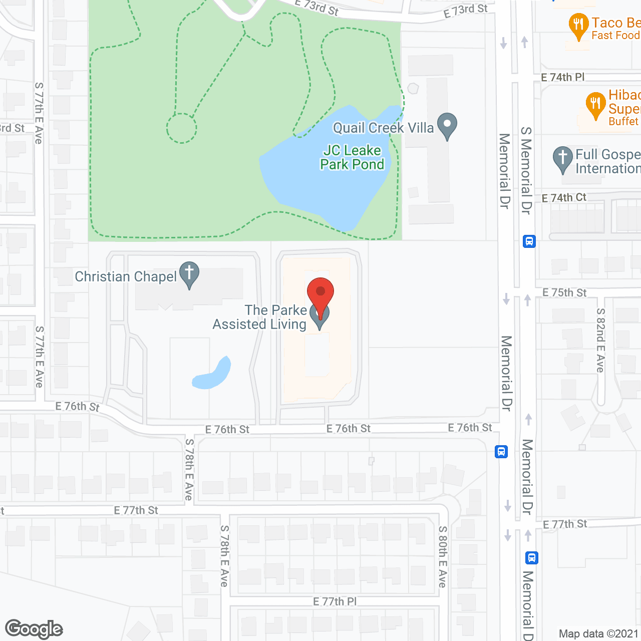 The Parke Assisted Living in google map