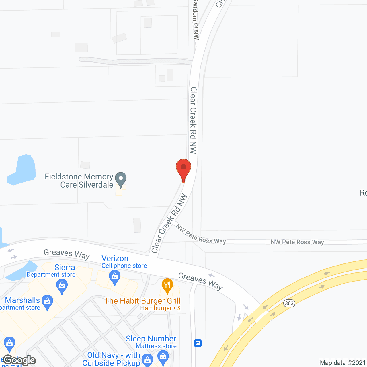 Fieldstone Clear Creek in google map