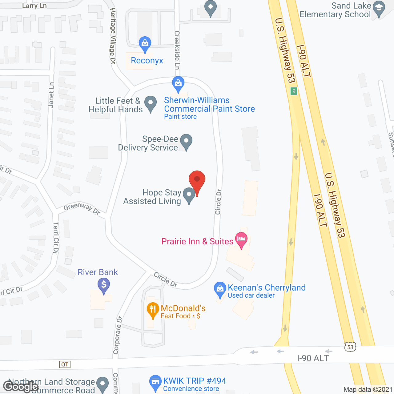 Hope Stay Memory Care in google map