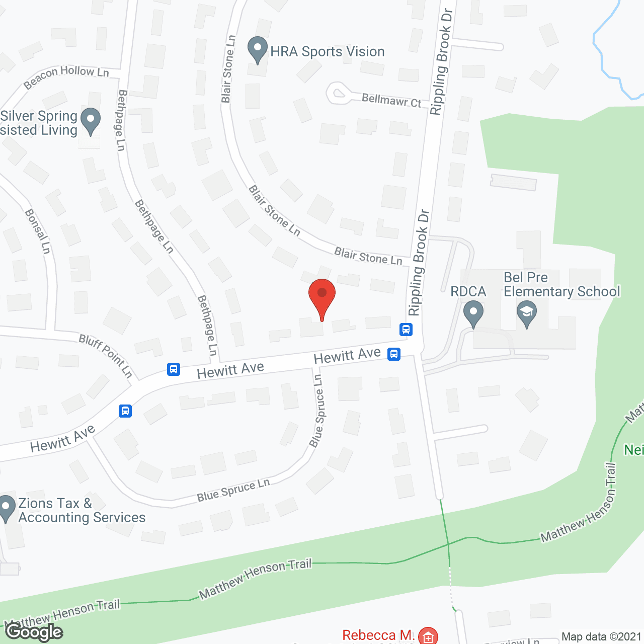 Silver Spring Assisted Living in google map