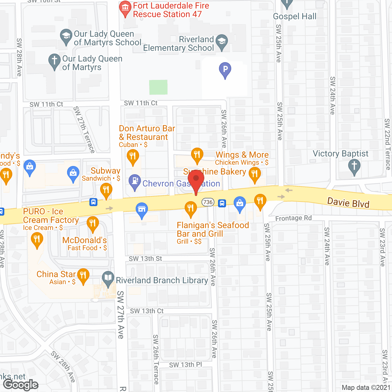 Broward Adult Day Care Center in google map