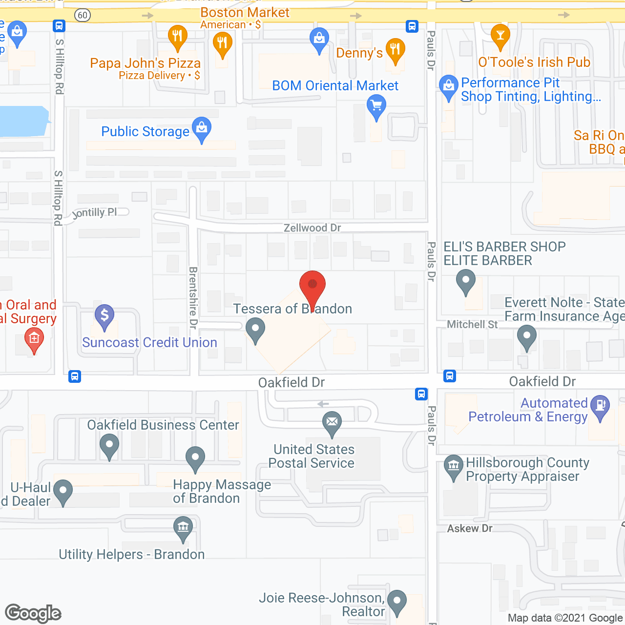 Tessera of Brandon in google map