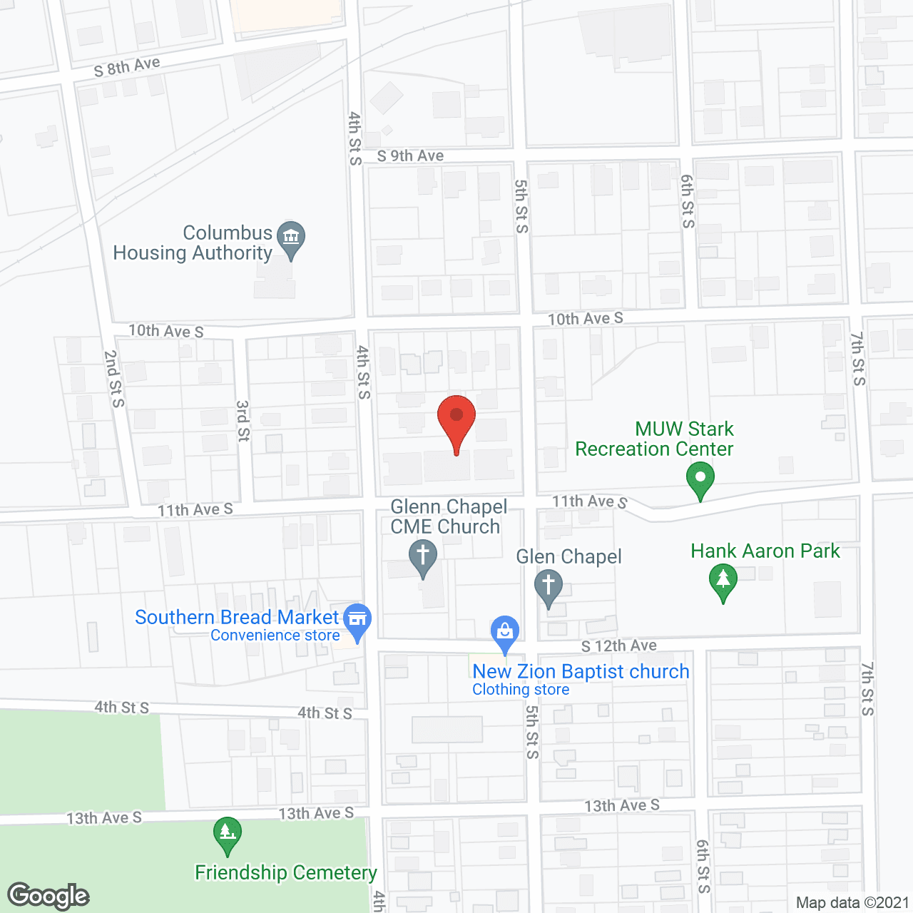 Columbus Gardens in google map