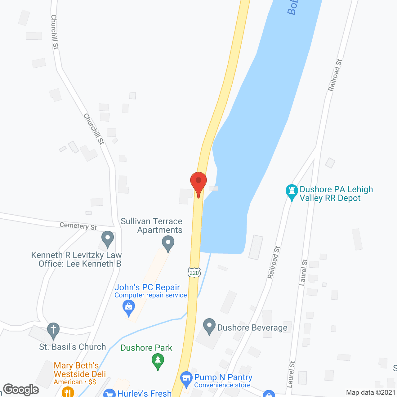 Sullivan Terrace in google map
