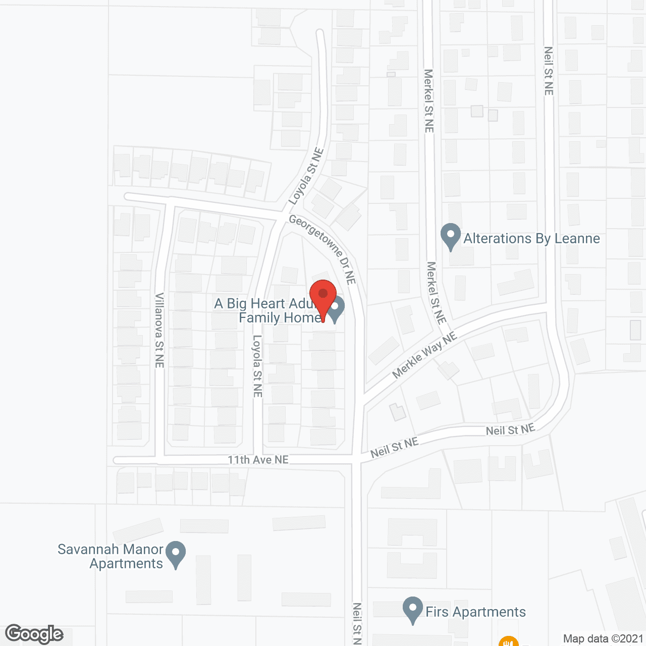 A Big Heart AFH LLC in google map