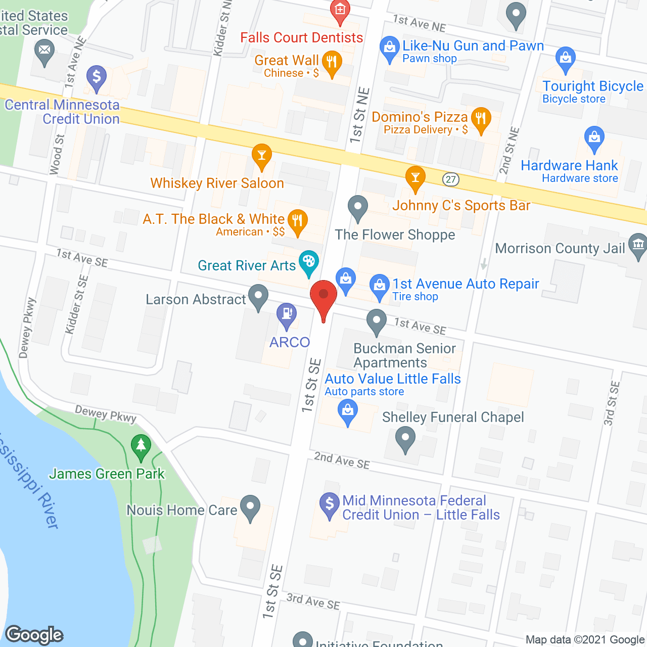 Buckman Apartments in google map