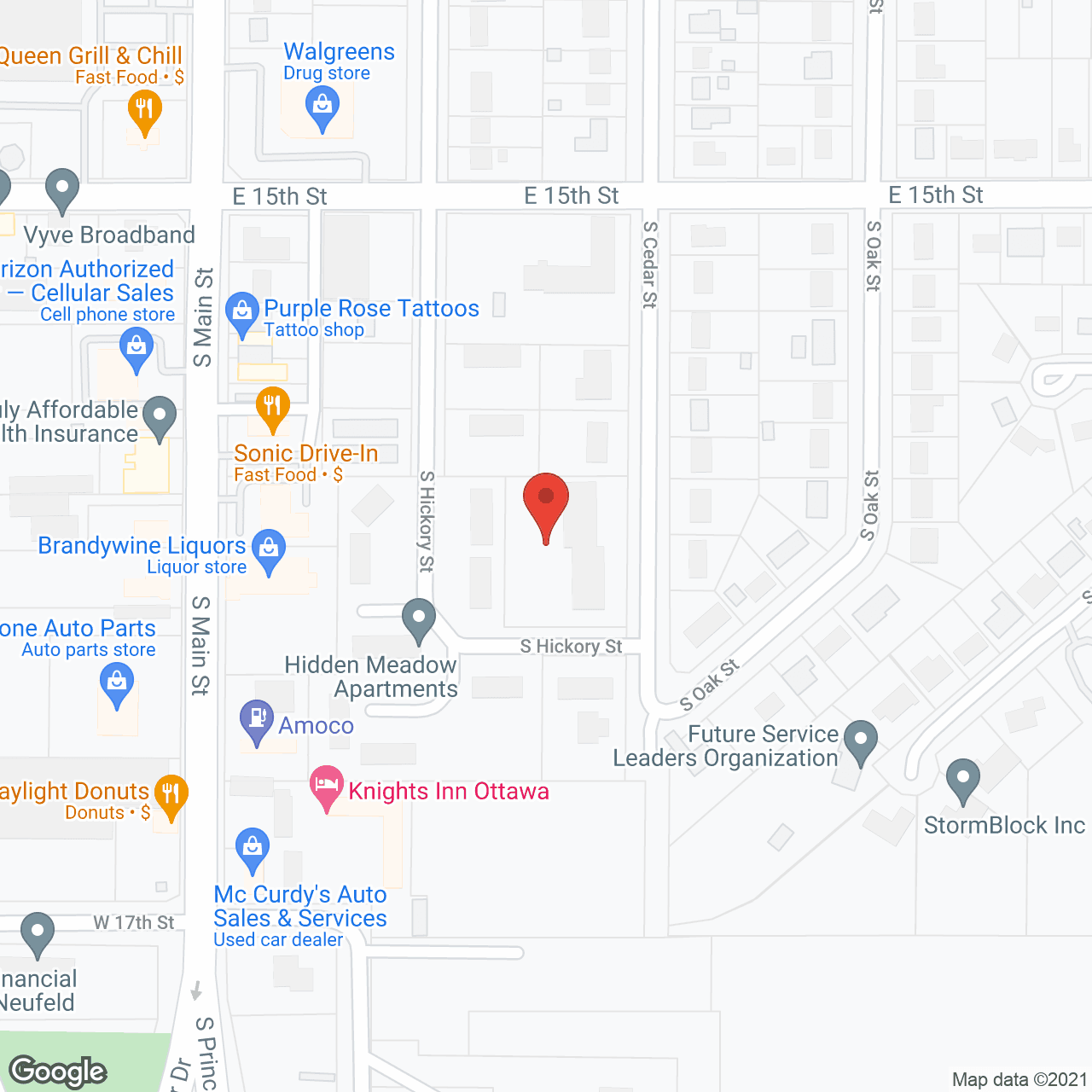 Cedar Square in google map