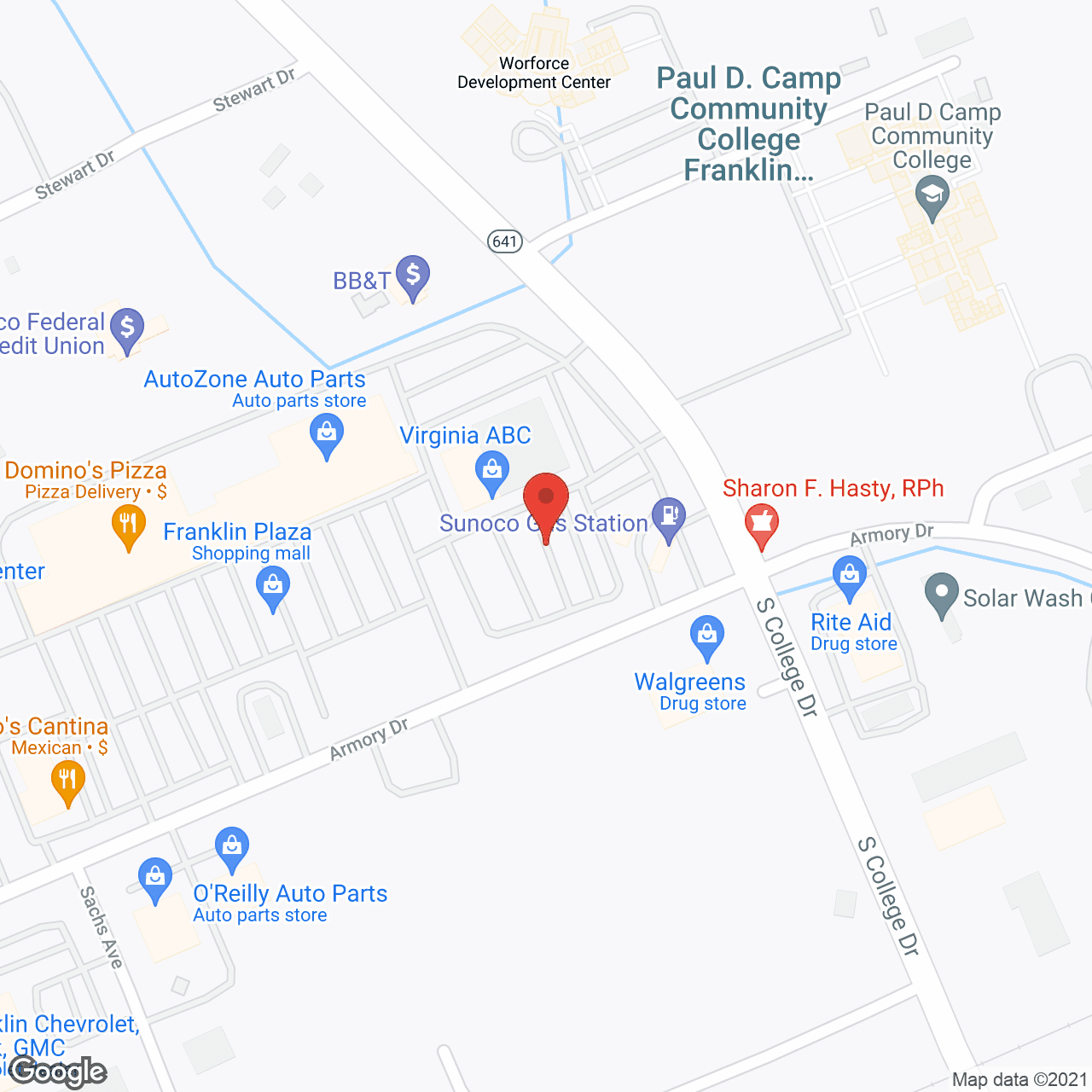 Care Advantage of Franklin, VA in google map