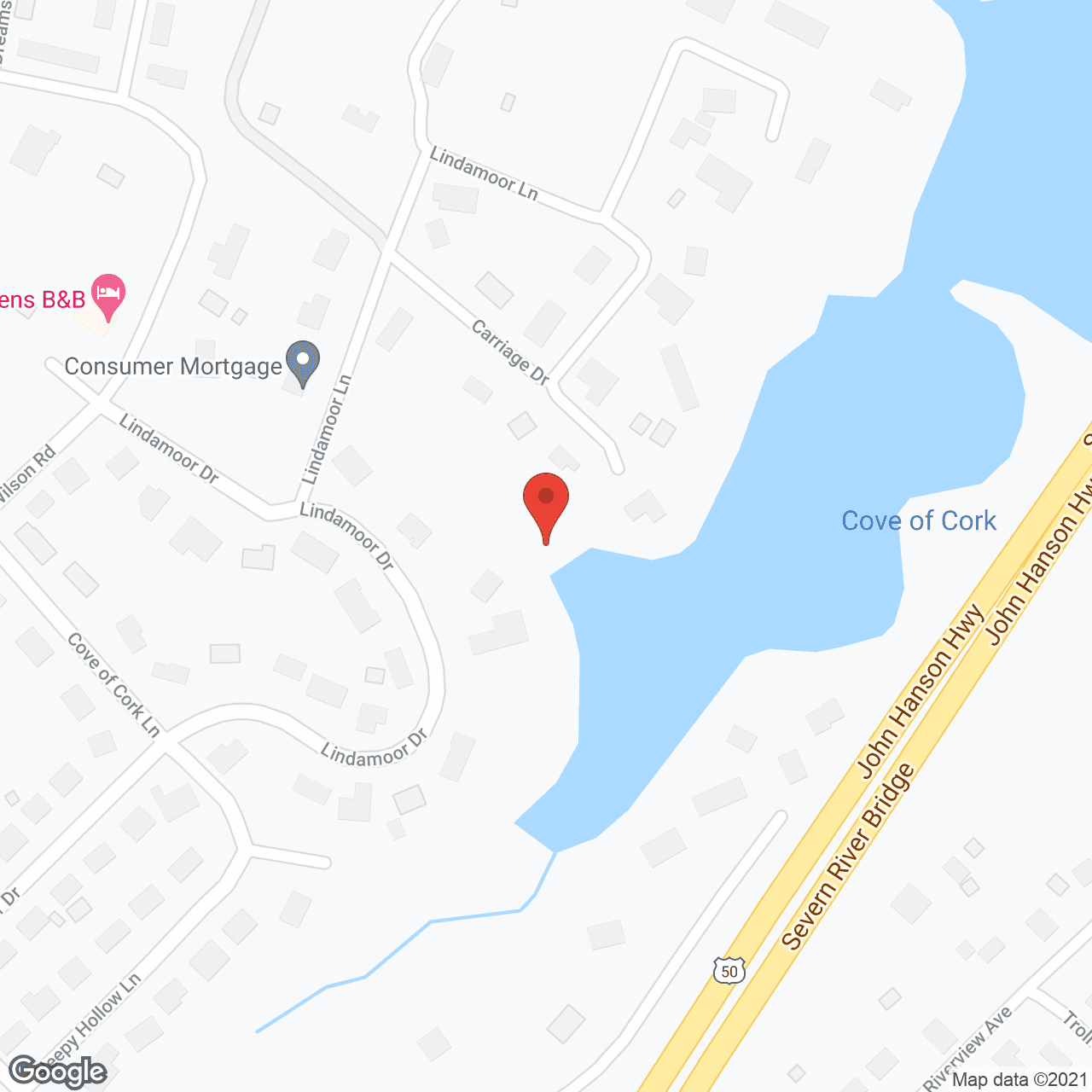 Bay Village in google map