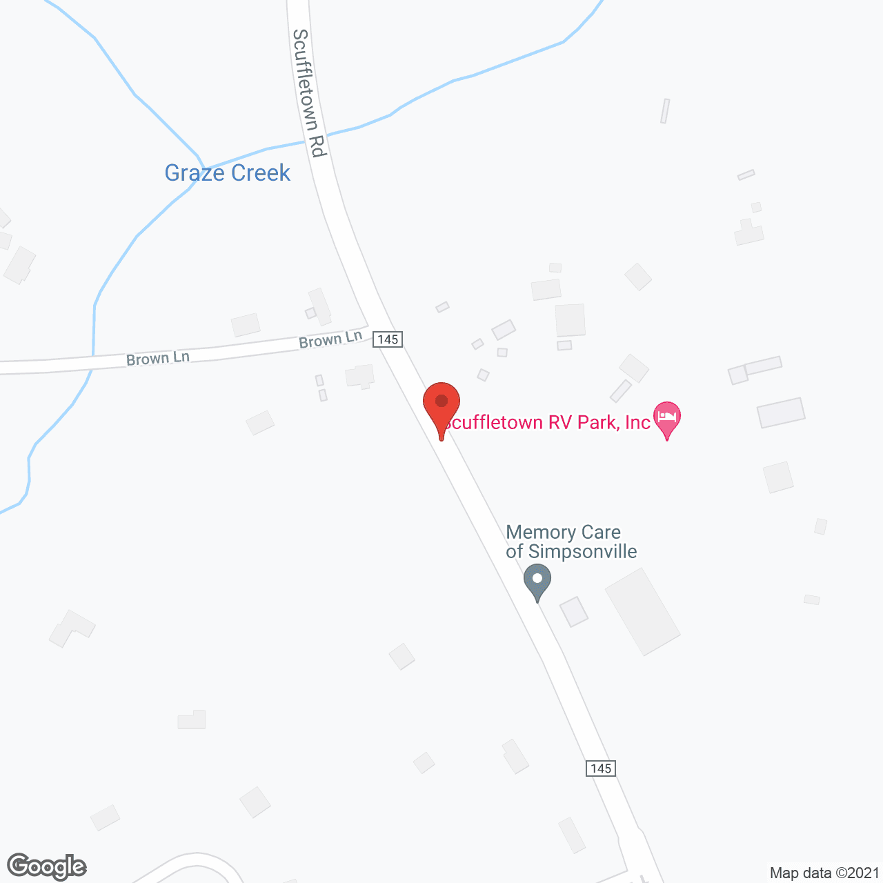 Brookstone Terrace of Simpsonville in google map