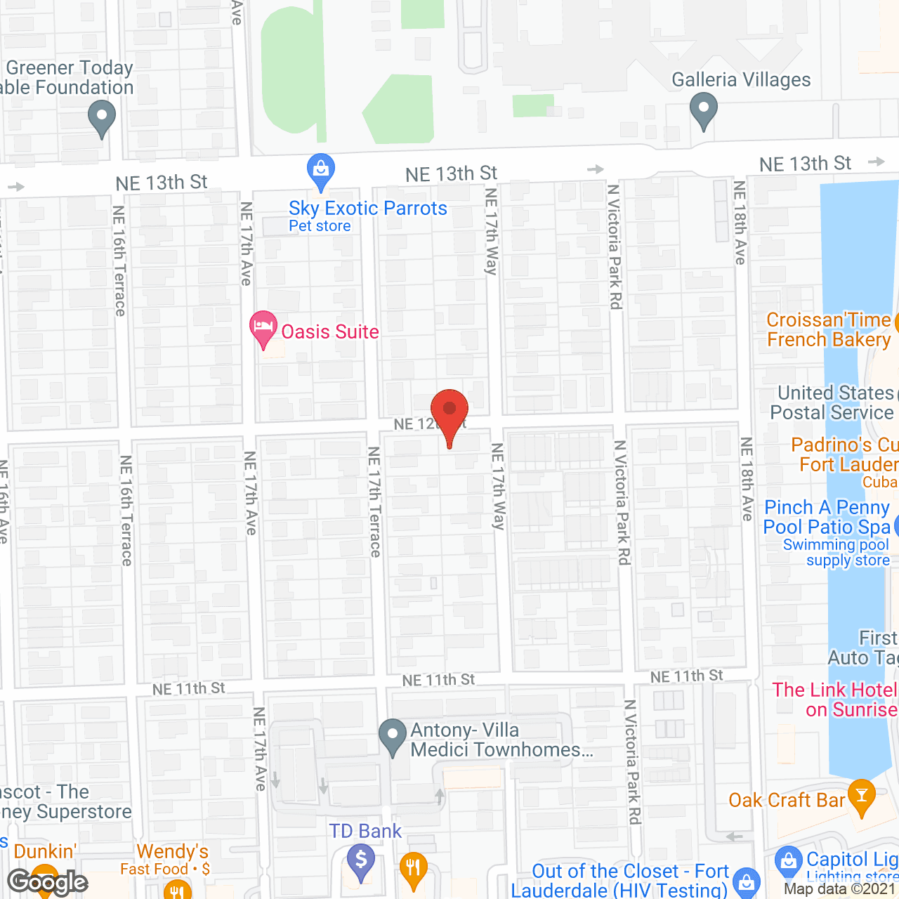Upside Fort Lauderdale in google map