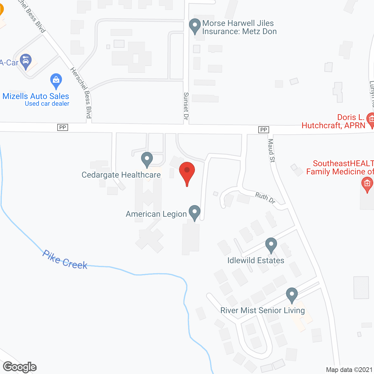 Cedargate in google map