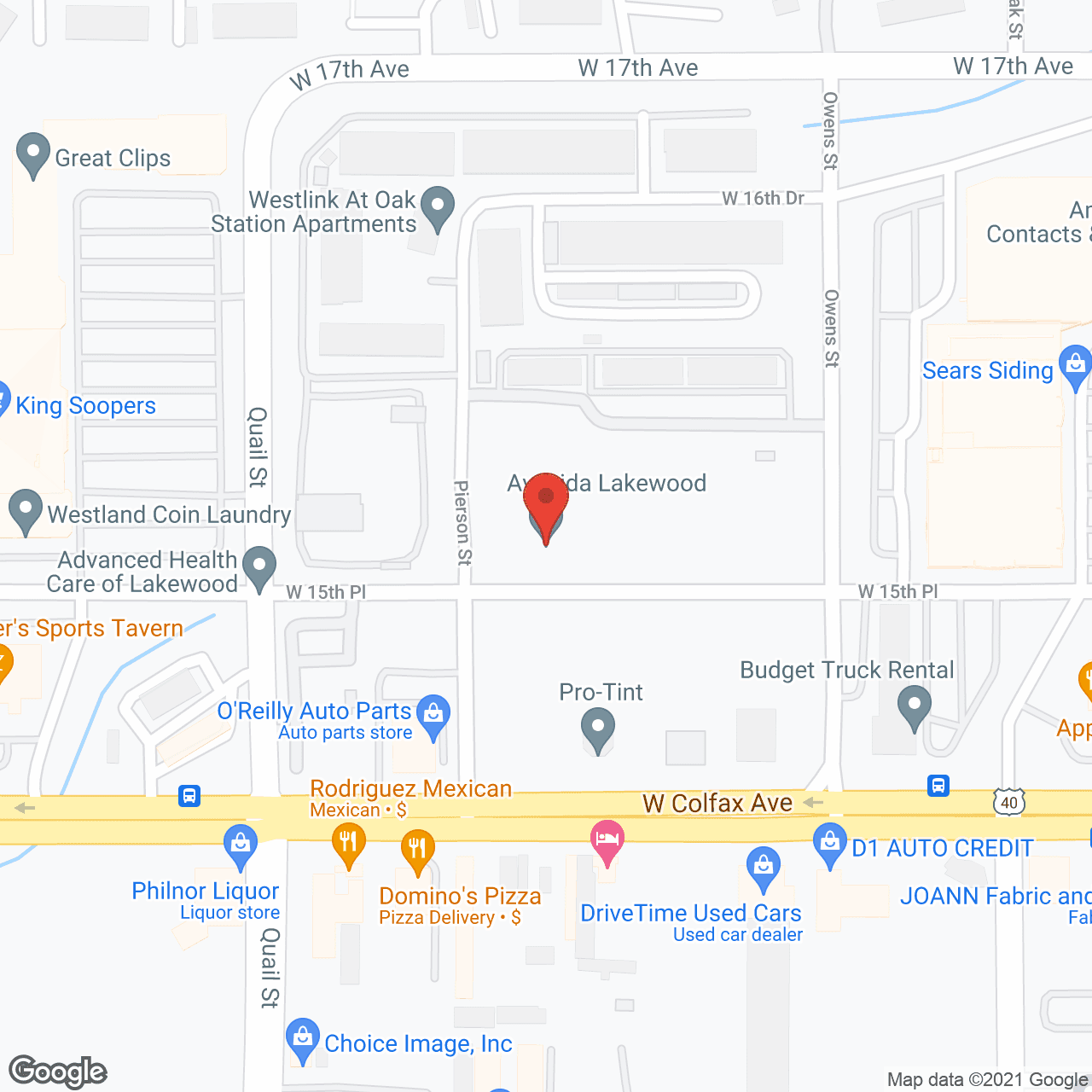 Solana Lakewood in google map