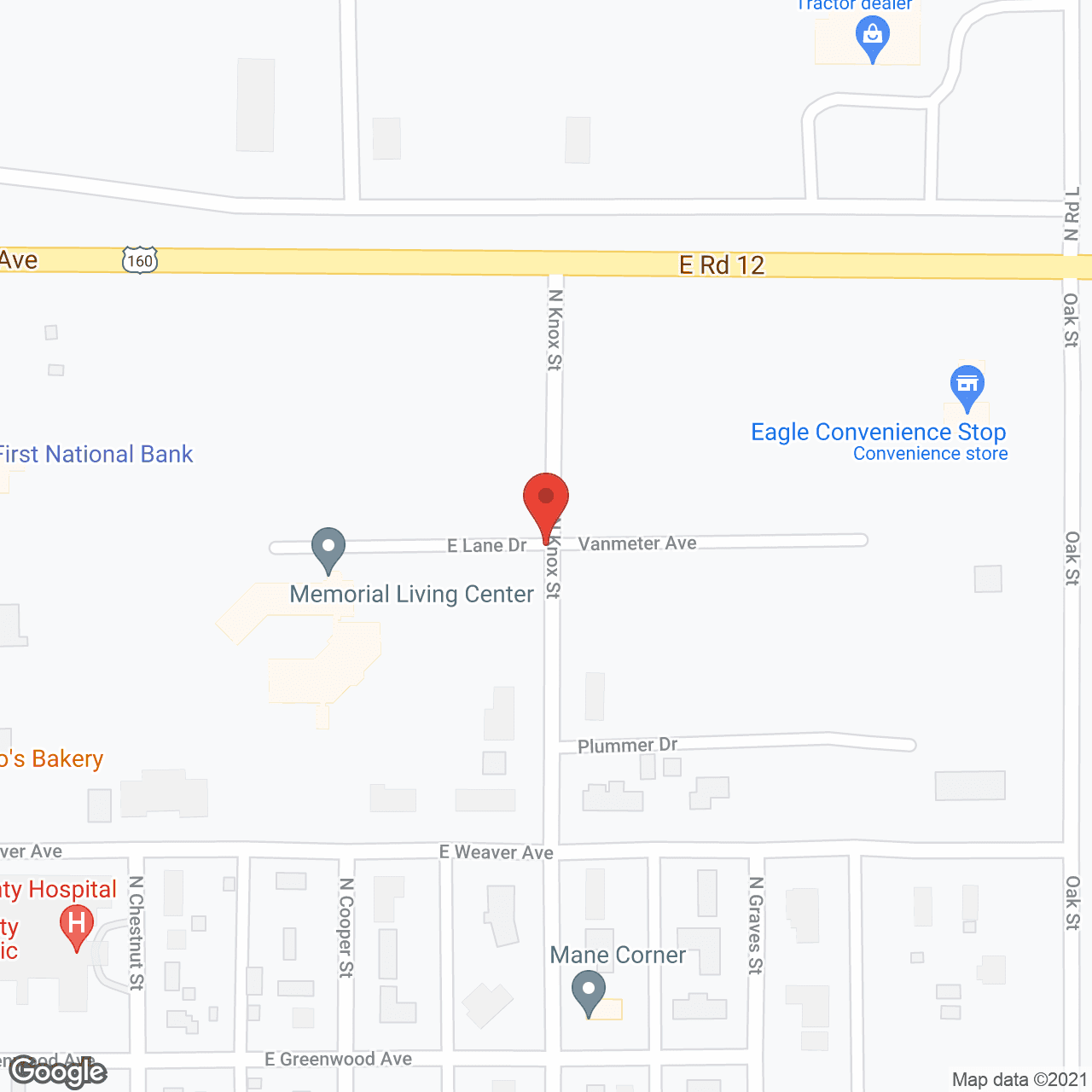Memorial Living Center in google map