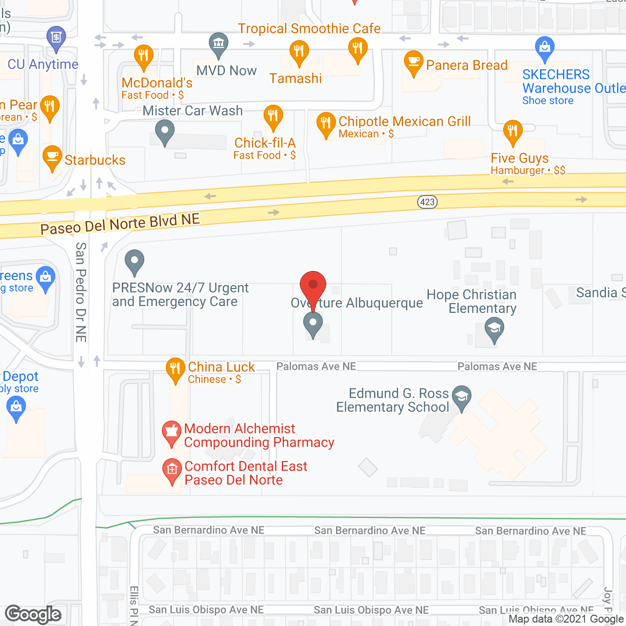 Overture Albuquerque 55+ Apartment Homes in google map