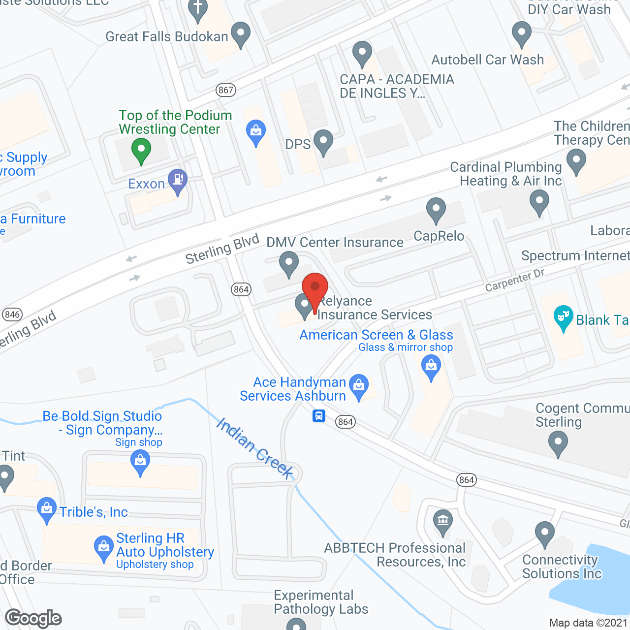 Heart of Haven Care in google map