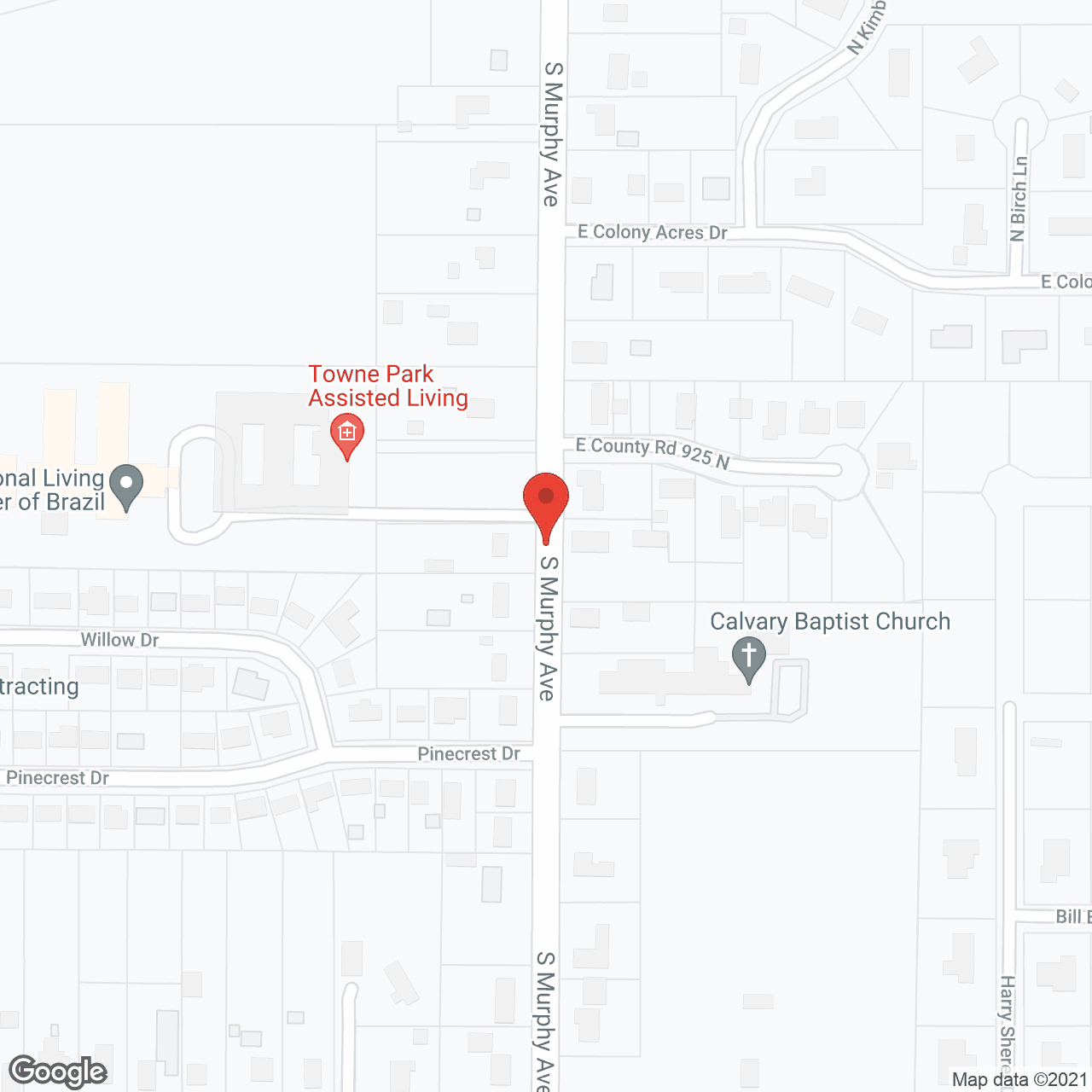 Towne Park Assisted Living in google map