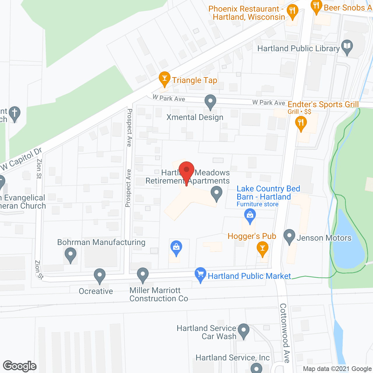 Hartland Meadows Retirement Apartments in google map
