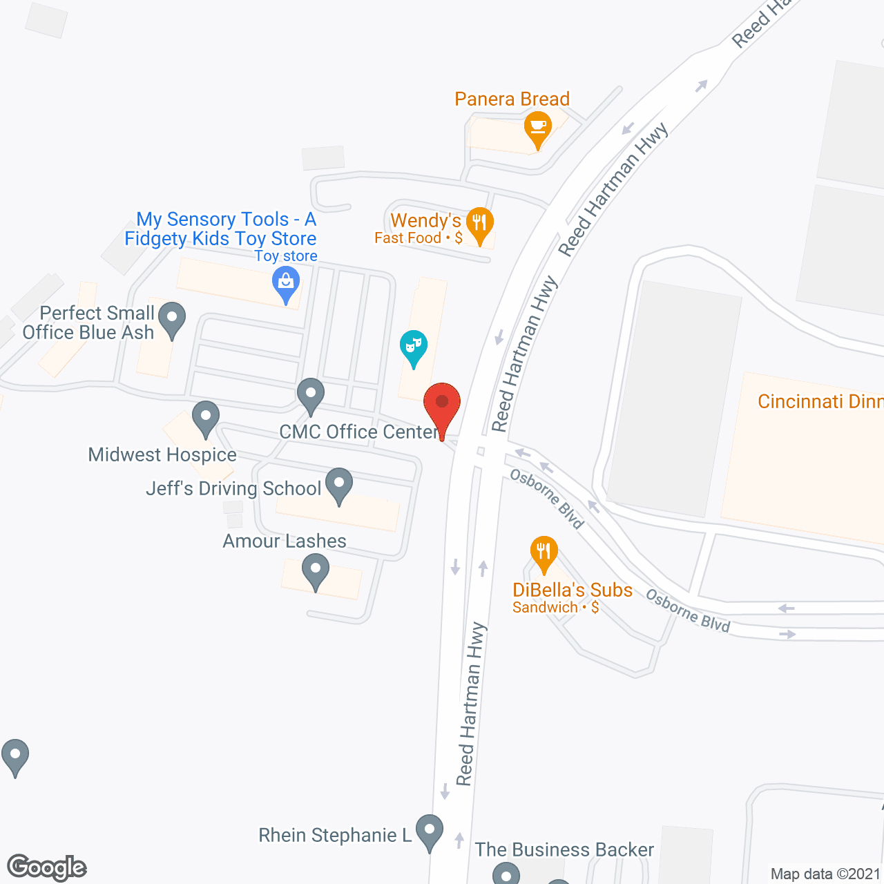 Right at Home of Cincinnati in google map