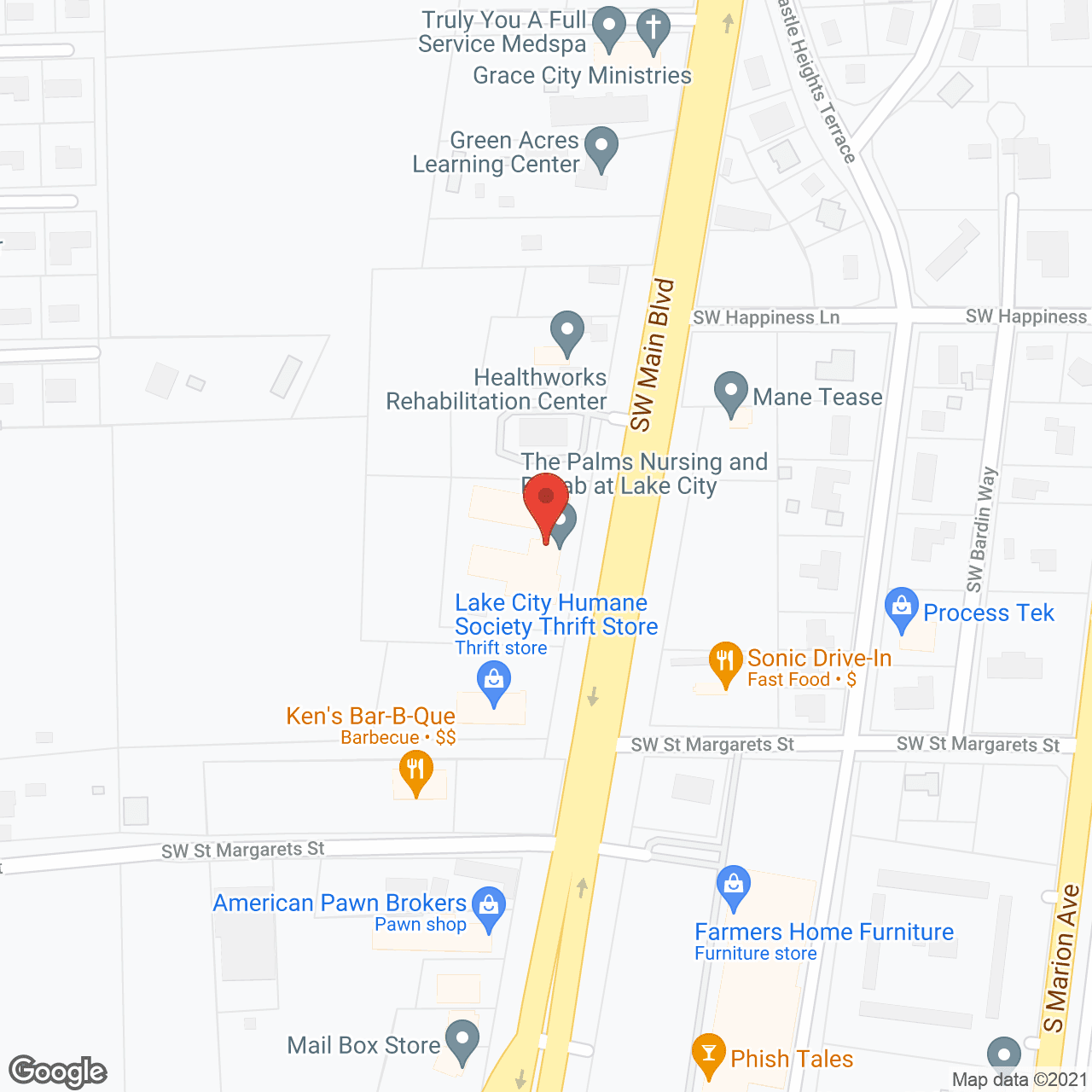 Avalon Healthcare Center in google map