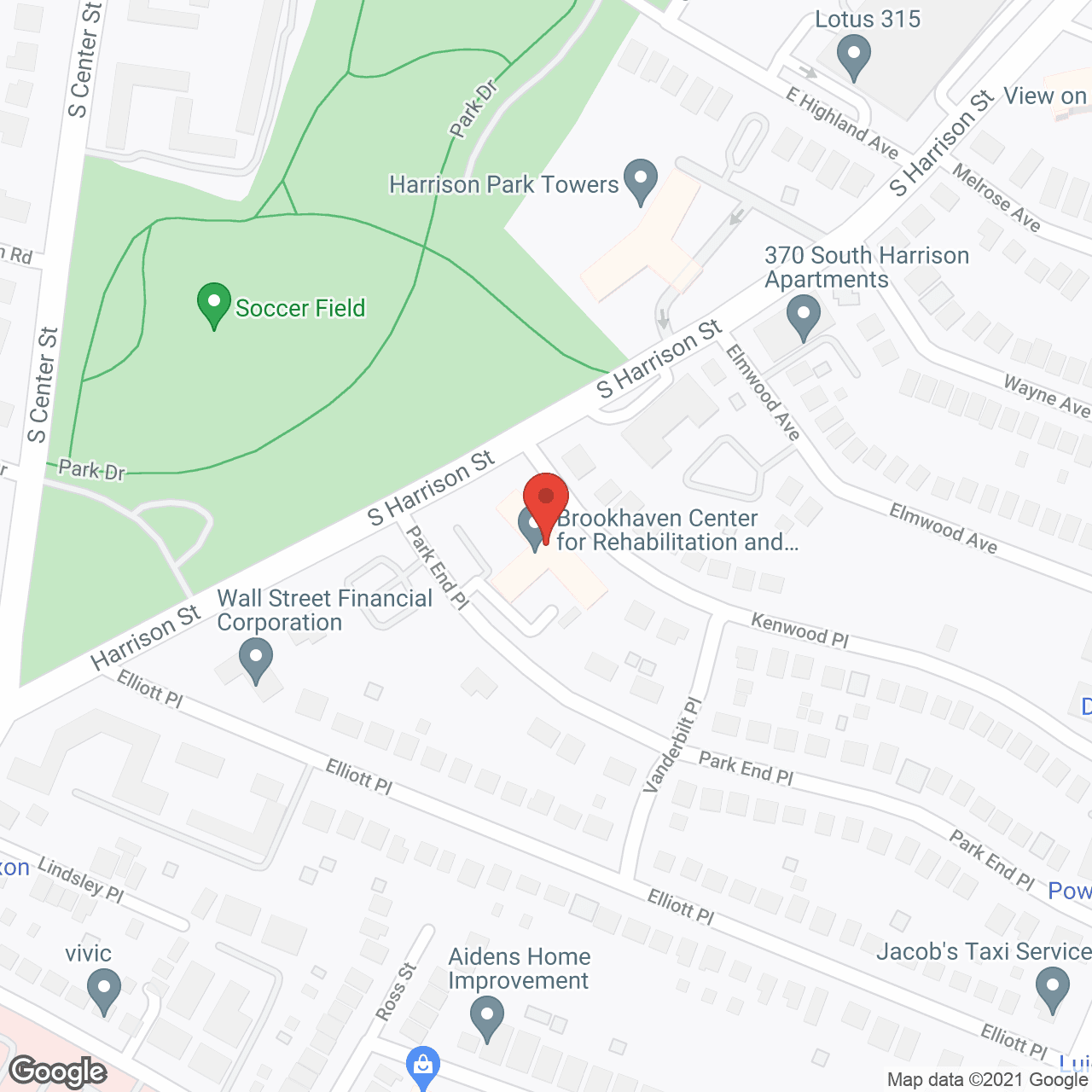 Brookhaven Center for Rehabilitation and Healthcare in google map