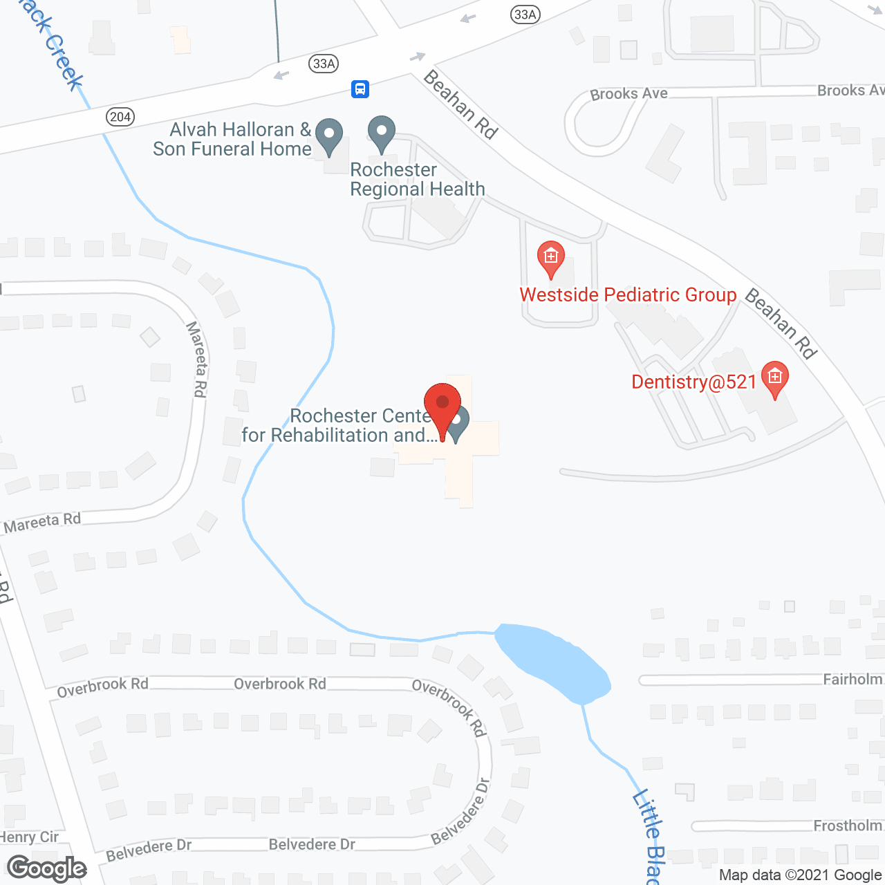 Creekview Nursing and Rehabilitation in google map