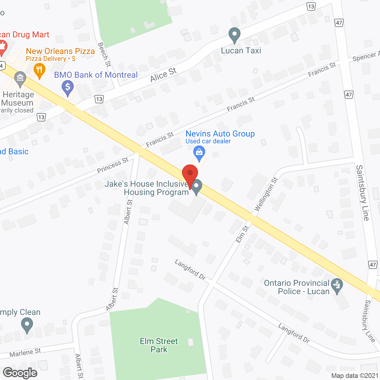 Prince George Retirement Residence in google map