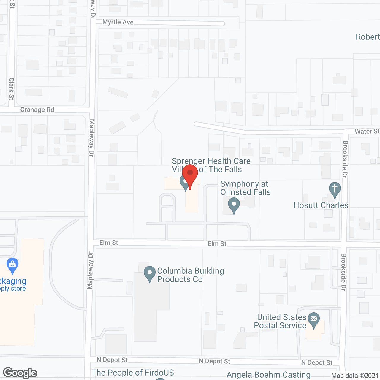 Village of the Falls Assisted Living in google map