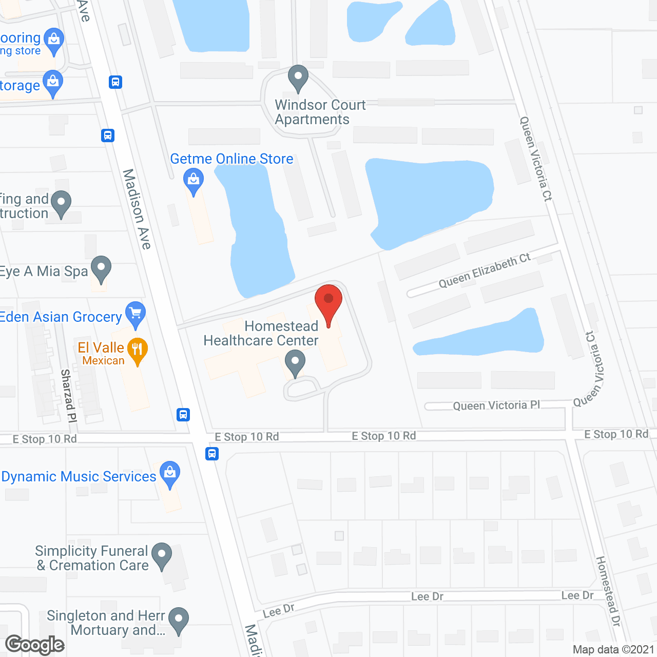 Madison Health Care Center in google map